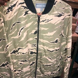 Michael Kors Camouflage Bomber Jacket